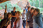 Learning about the art sights on Uluru